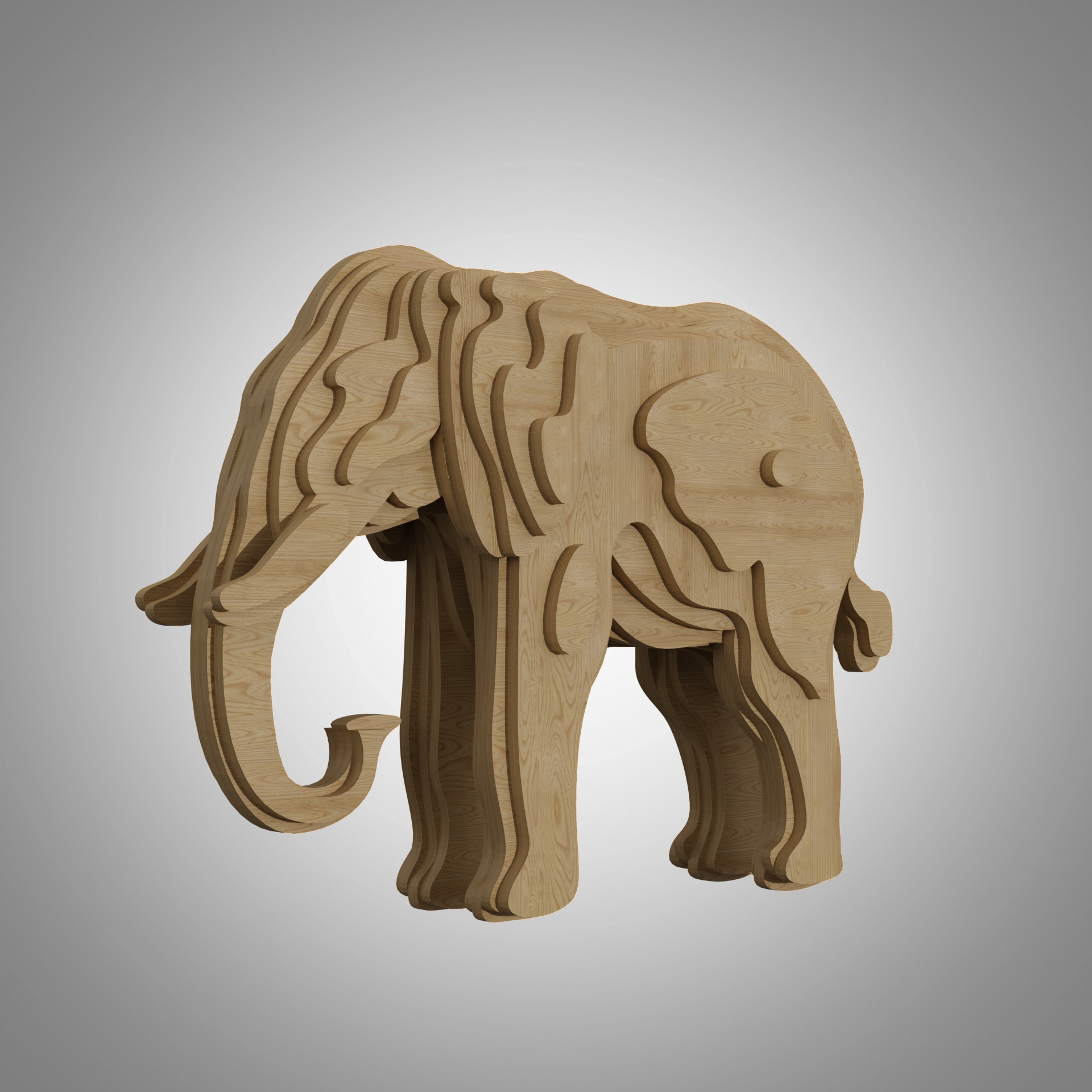 코끼리 3d  에듀 퍼즐