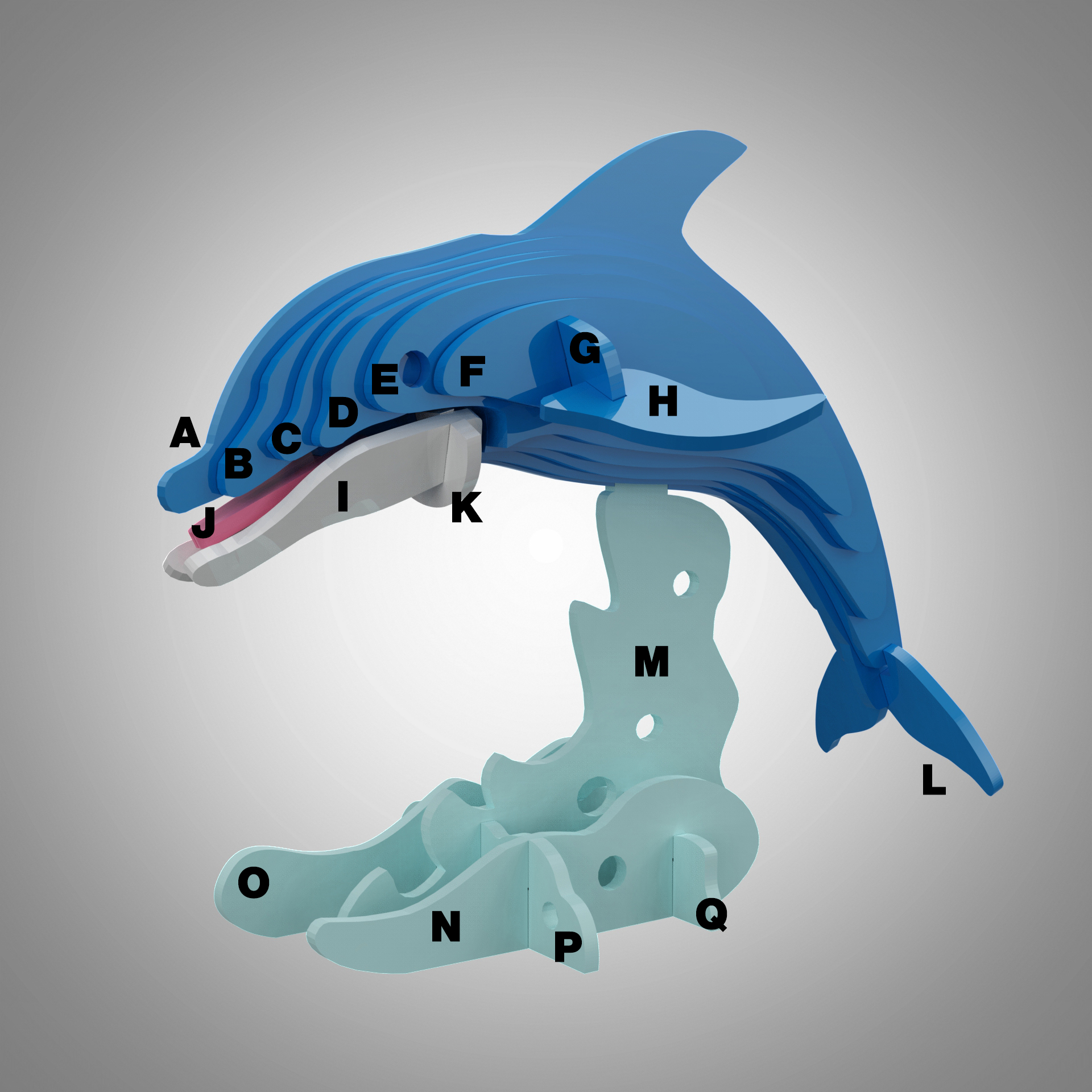 꼬마돌고래 3D 입체 퍼즐